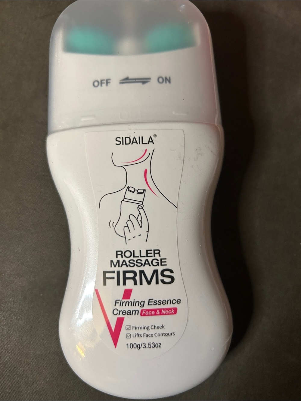 Roller Massage Firming Essence Cream - White